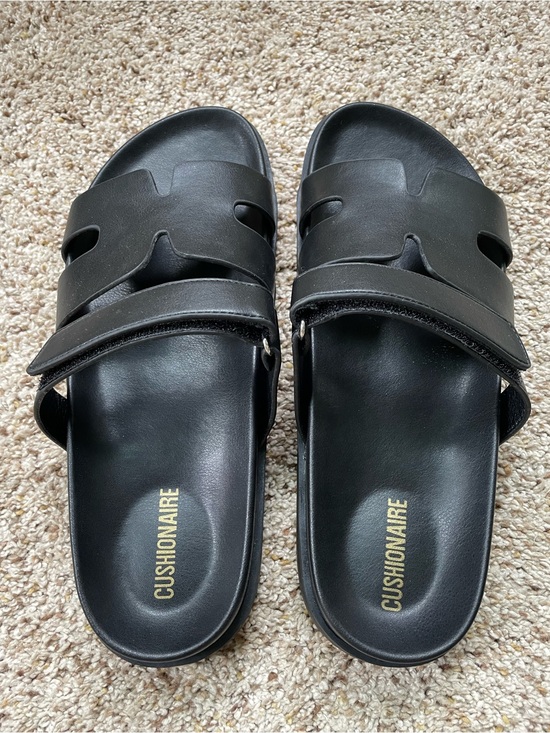 Cushionaire Shoes - Cushionaire Women's Black Slide Sandals